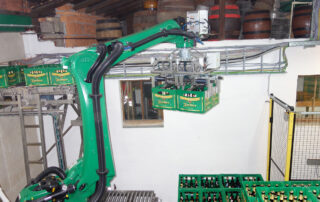 Palettierroboter mit Leergut